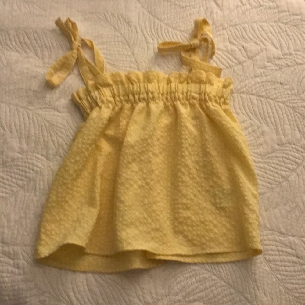 H&M Flowy Yellow Tank Top